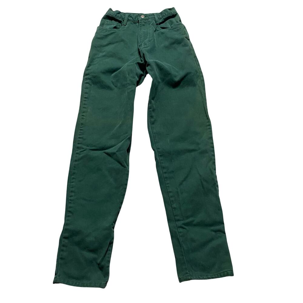 Vintage 90s Women’s Green Jeans Size 5/6 Paris Express